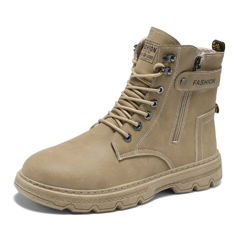 Men's Tactical Combat Boots – Black Waterproof High-Top Tactical Combat Boots Axl