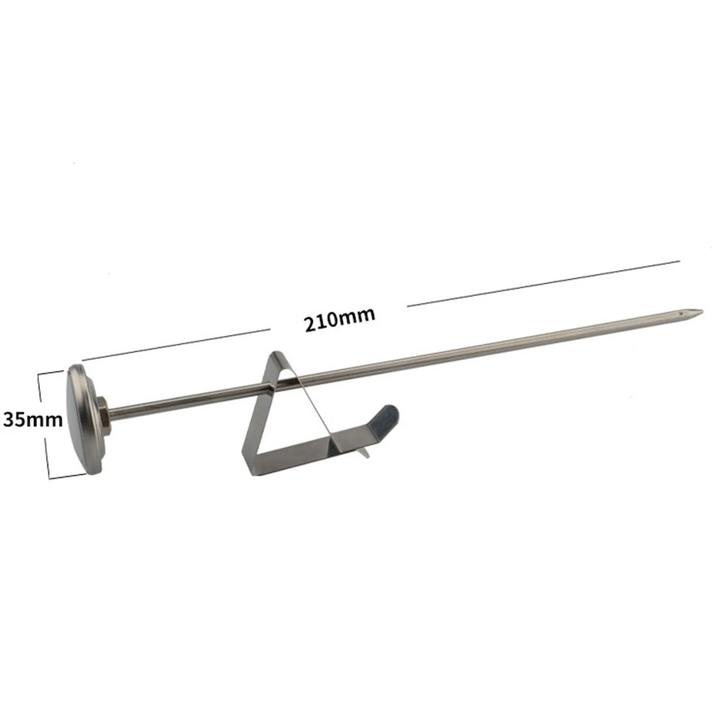 Milk Frothing Thermometer – Stainless Steel Dial 0–220°F Kitchen Thermometer Axl