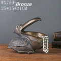 Pelican Bird Resin Desk Organizer | Novelty Home Storage Novelty Desk Organizer Axl bronze