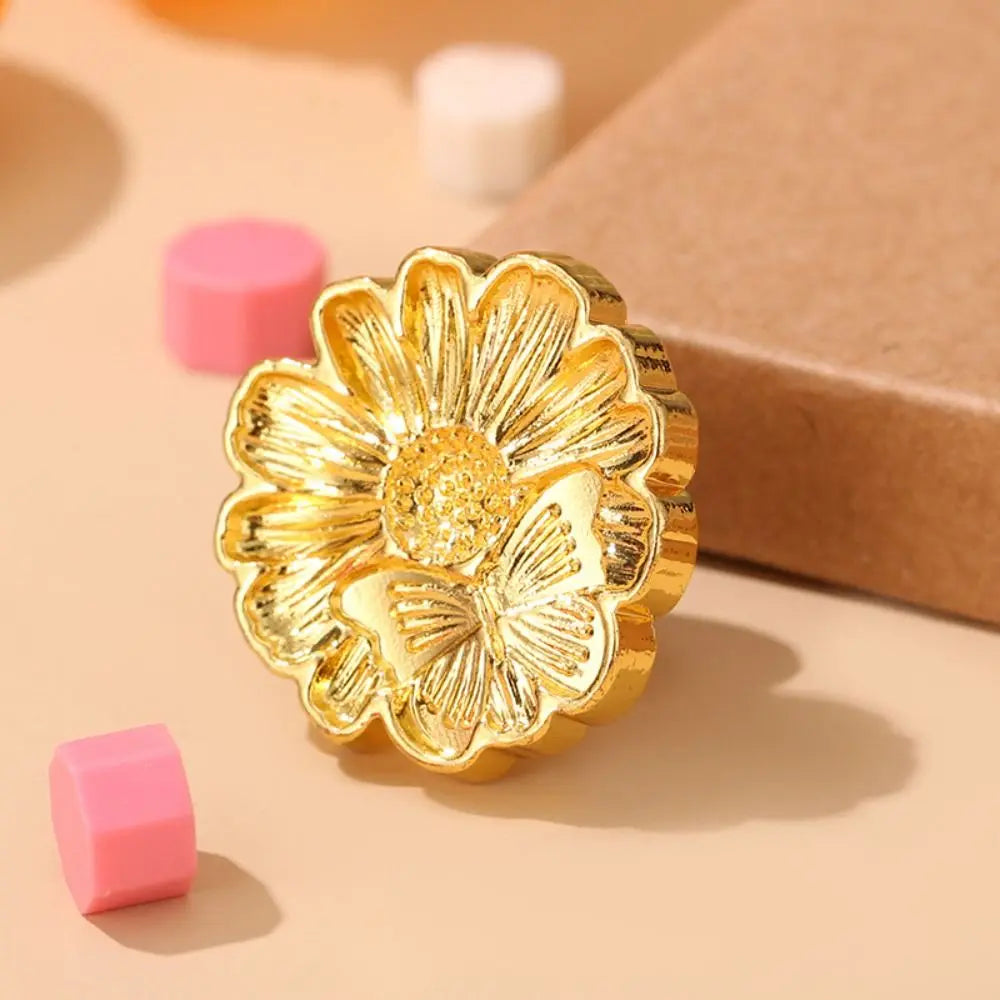 Sealing Wax Stamp Head – Rose, Snowflake, Butterfly & Leaf Wax Seal Stamp Axl style J