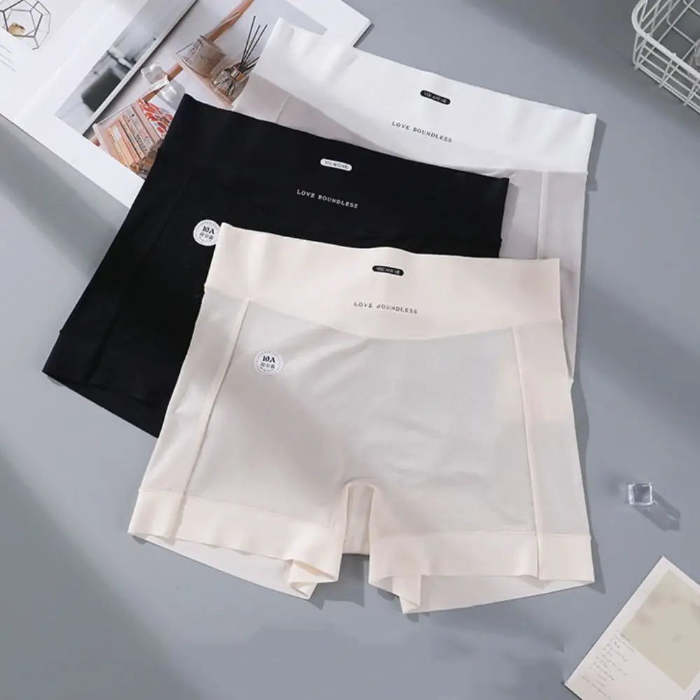 Women's Ice Silk Seamless Safety Shorts – Bamboo Fiber Panties Women's Safety Shorts Axl