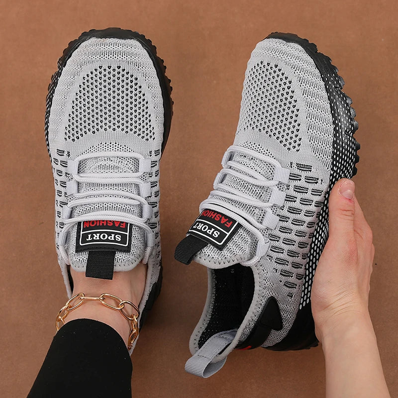 Women's Mesh Lightweight Breathable Running Sneakers Women's Running Sneakers Axl GRAY 40