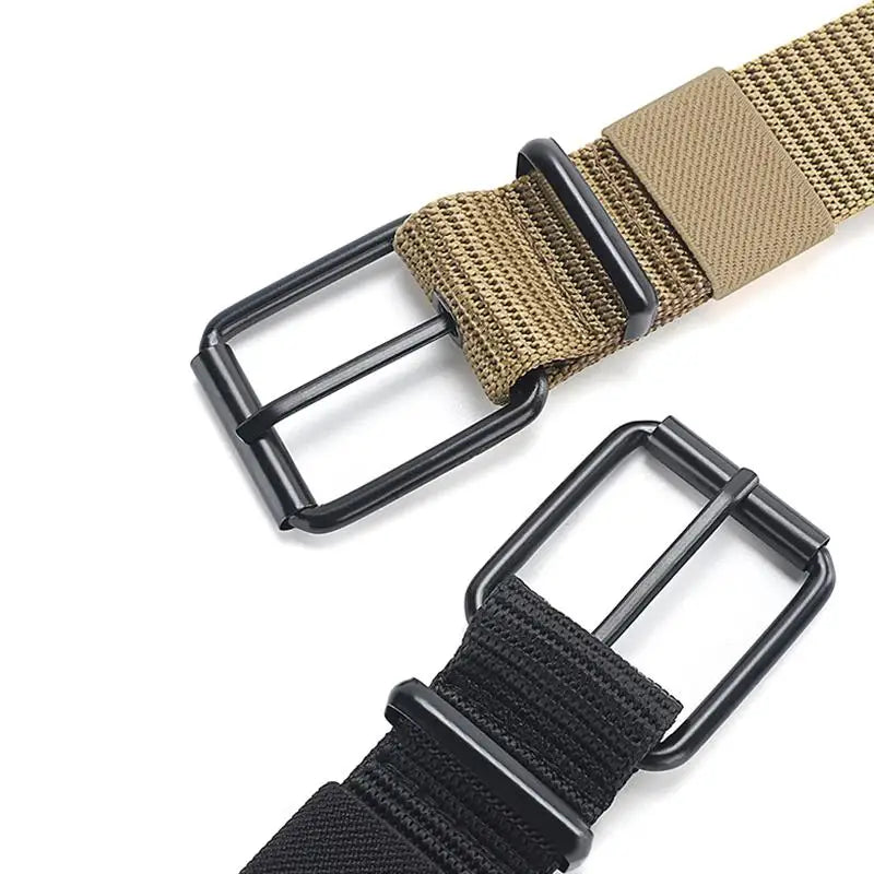 Unisex Canvas Eyelet Belt – Pin Buckle Jeans & Sports Belt Canvas Eyelet Belt Axl