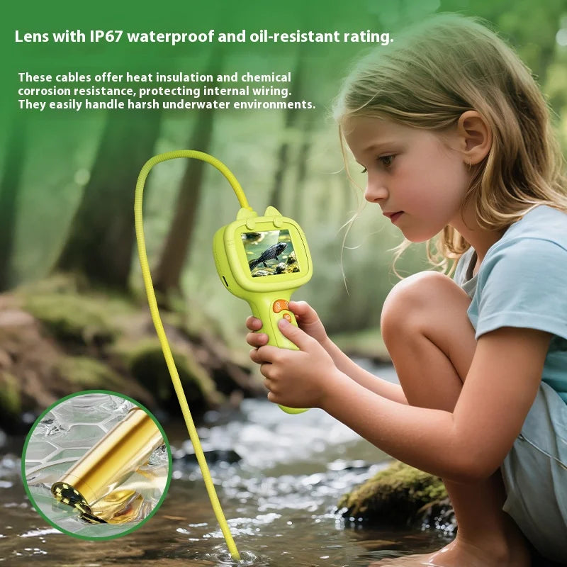 Kids Handheld Borescope – 2MP Outdoor Science Inspection Camera Kids Inspection Camera Axl