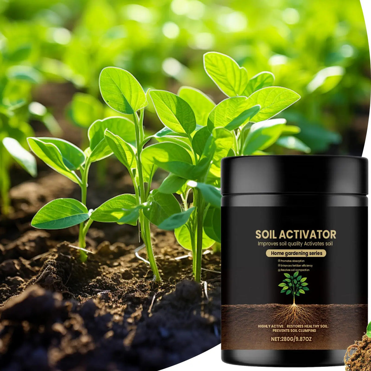 Humic Acid Soil Activator – Liquid Plant Food for Garden & Pots Soil Activator Axl