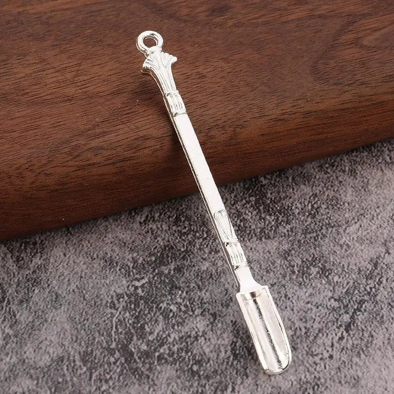 Vintage Zinc Alloy Mini Scoop – Engraved Powder Measuring Spoon Mini Measuring Scoop Axl F
