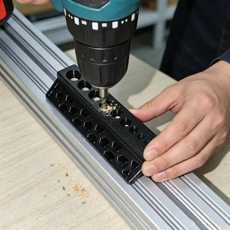 10-Hole PLA Punch Guide Jig – Precise DIY Hole Positioning Craft Punch Jig Axl