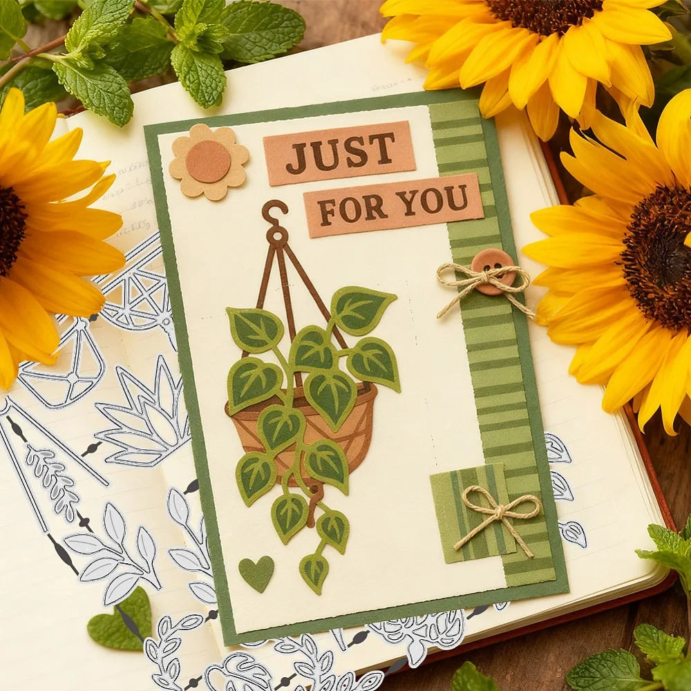 Hanging Plants Carbon Steel Cutting Die | DIY Scrapbooking Paper Cutting Die Axl