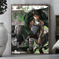 Attack on Titan Anime Poster – Self-Adhesive Waterproof Wall Sticker Anime Wall Poster Axl White19 30X40cmNoframe