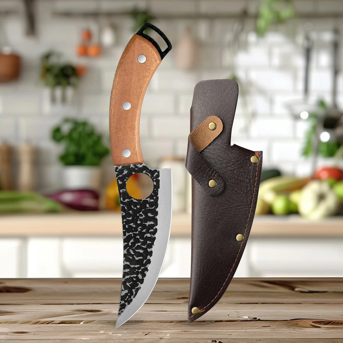 SHENJIU Hand Forged Boning Knife – Full Tang Stainless Steel Boning Knife Axl 1pcs C
