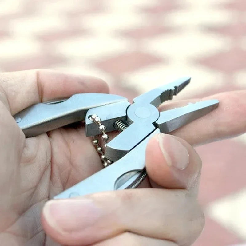 Mini Stainless Steel Multitool Pliers – Keychain Pocket EDC Multitool Pliers Axl