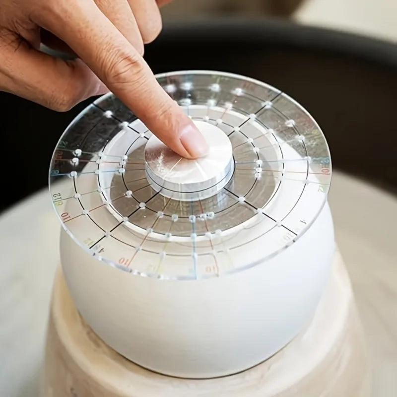 Acrylic Rotary Pottery Trimming Disc – Circle Divider Tool Pottery Trimming Tool Axl