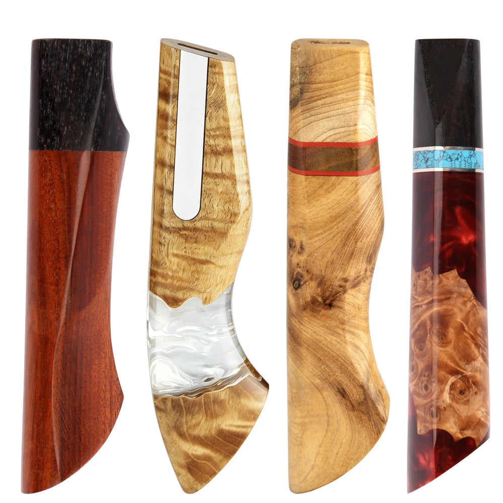 XITUO Wooden Resin Chef Knife Handles – Gyuto Santoku Sushi Knife Handle Axl
