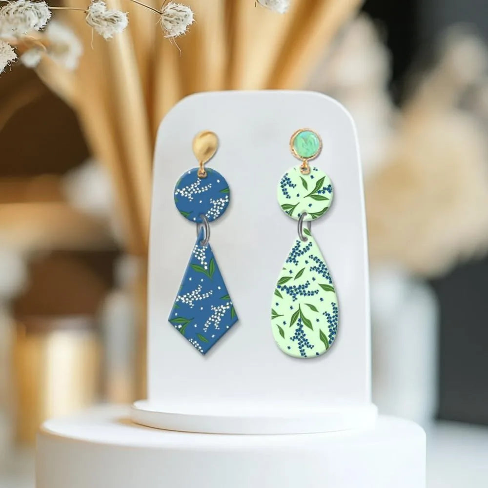 Lily of the Valley Polymer Clay Texture Sheet | Floral Stamp Mat Clay Texture Stamp Axl