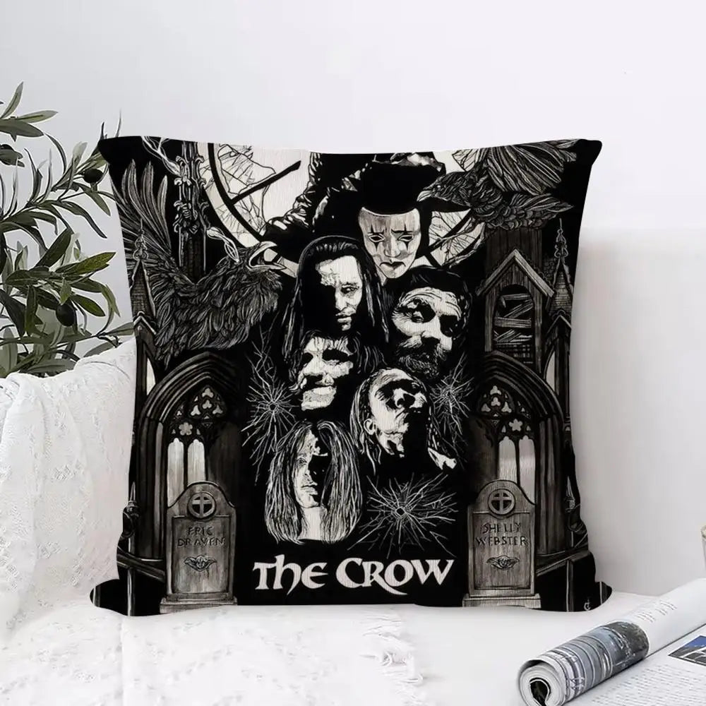 The Crow Movie Pillowcase – Soft Fabric & Concealed Zipper Decorative Pillowcase Axl Black7 45X45cm