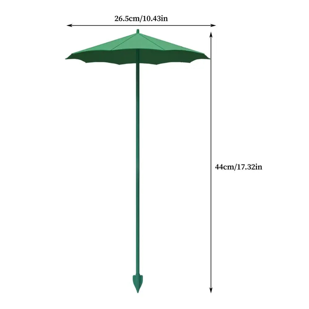 Mini Plant Shade Umbrella – Weather-Resistant Garden Parasol Garden Shade Umbrella Axl Green 44cm