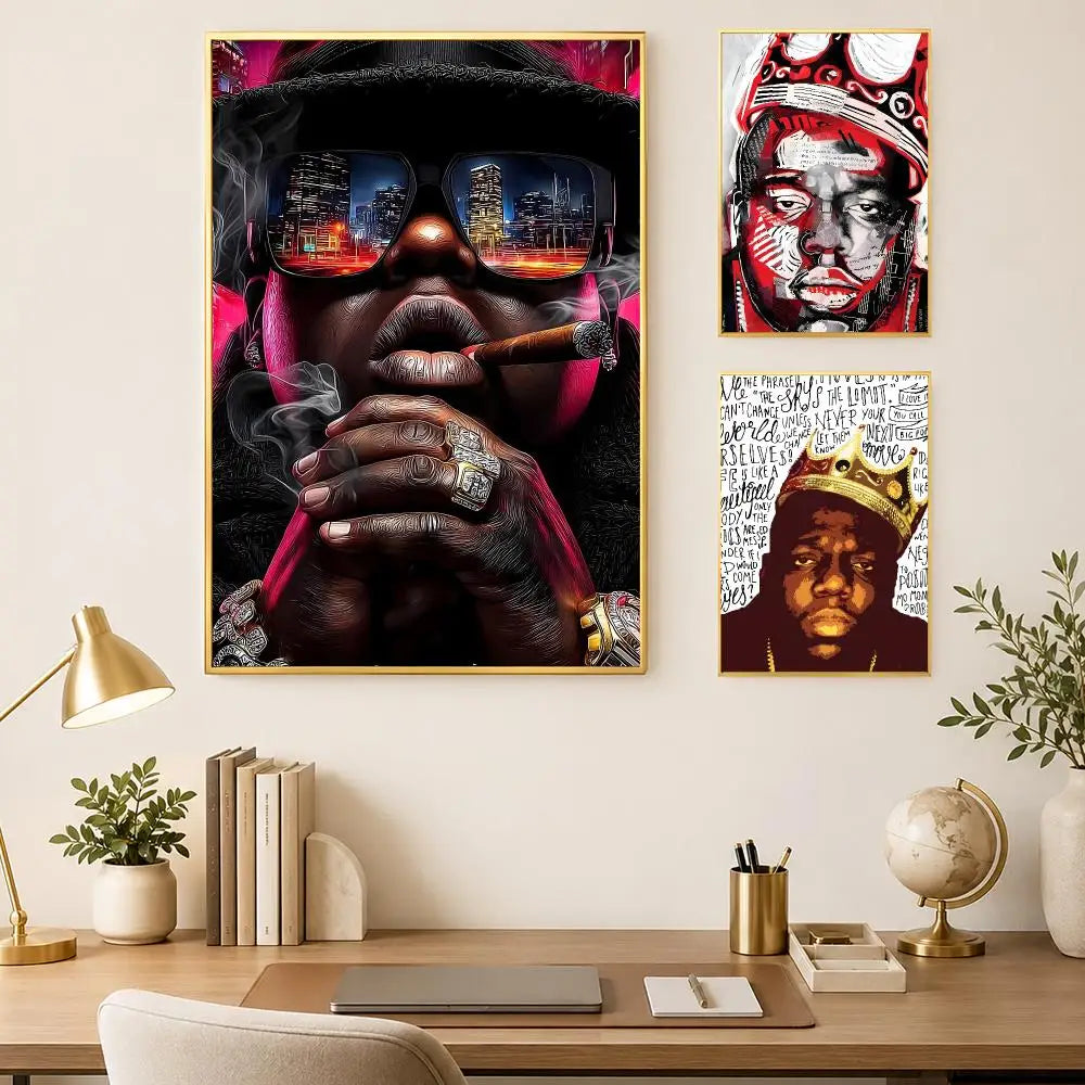 Notorious B.I.G. Self-Stick HD Wall Art Poster | Waterproof Wall Art Poster Axl