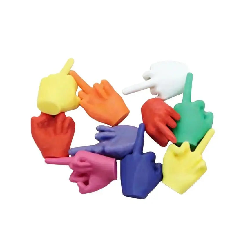 3D Finger Gesture Figurines – 10/20 Pcs Mini Desk Decor Desktop Figurine Set Axl