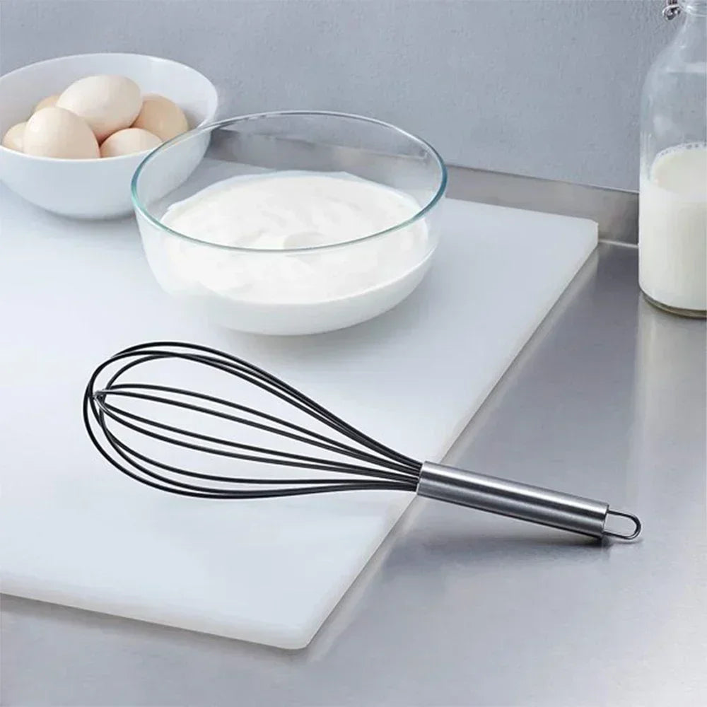 10-Inch Stainless Steel Balloon Whisk – Manual Egg Beater Kitchen Whisk Axl