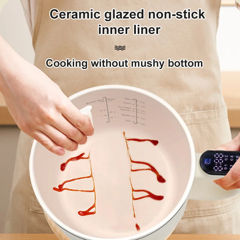 BALASHOV 1.5L Portable Electric Hot Pot – Non-Stick Multi Cooker Electric Hot Pot Axl