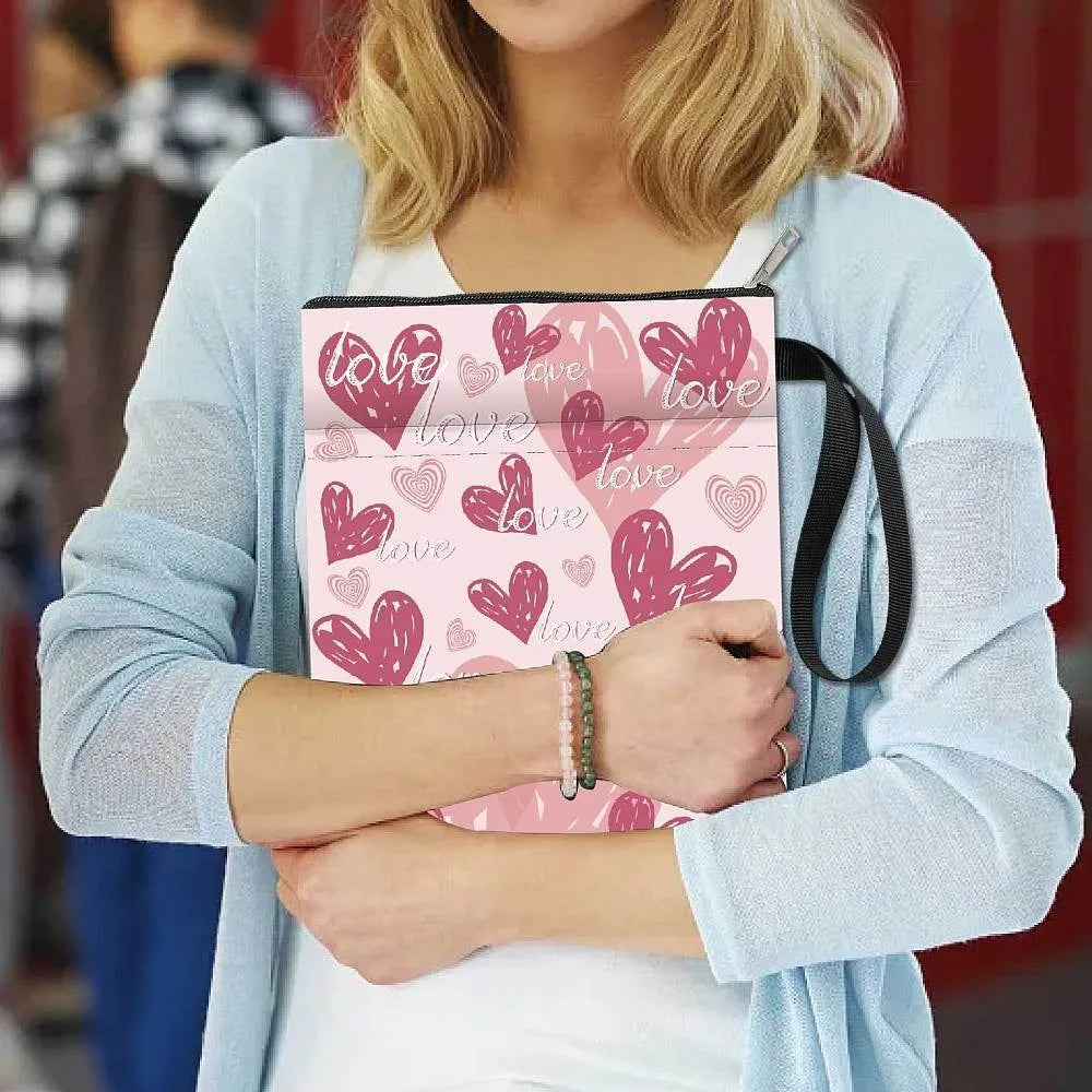 Cloth Book Cover Wrap Heart 280x220mm – DIY Notebook Craft Book Cover Wrap Axl