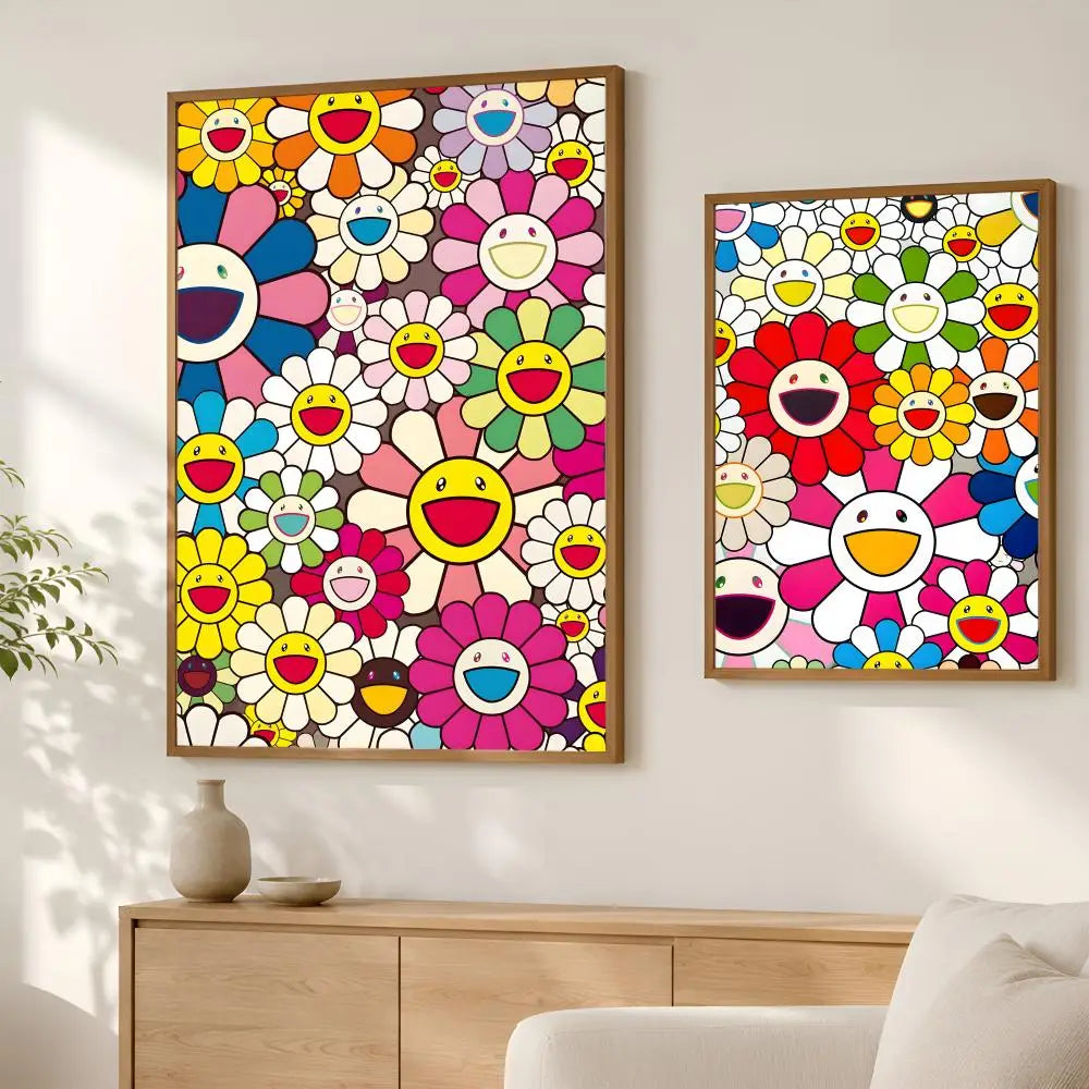 Murakami Takashi HD PVC Self-Stick Wall Art Poster | Home Décor Wall Art Poster Axl