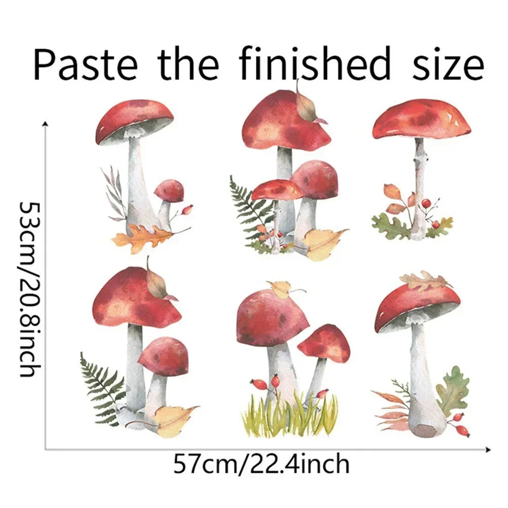 Fairy Forest Mushroom Wall Stickers – Kids Nursery Decal Wall Sticker Decal Axl
