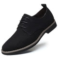 Men's British Oxford Dress Shoes – Waterproof Lace-Up Leather Oxford Dress Shoes Axl Black 38