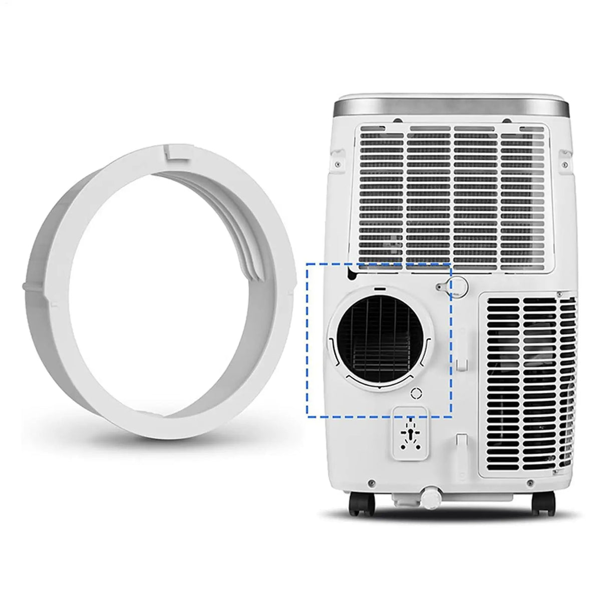 Portable AC Exhaust Hose Coupler – 5.9" Adapter Connector AC Hose Adapter Axl