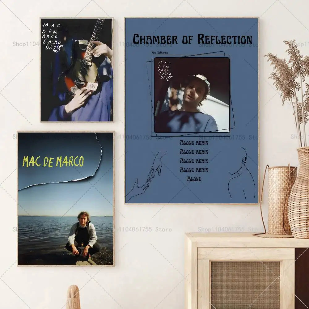 Mac DeMarco Poster – Self-Adhesive Wall Art Color Print Wall Art Poster Axl