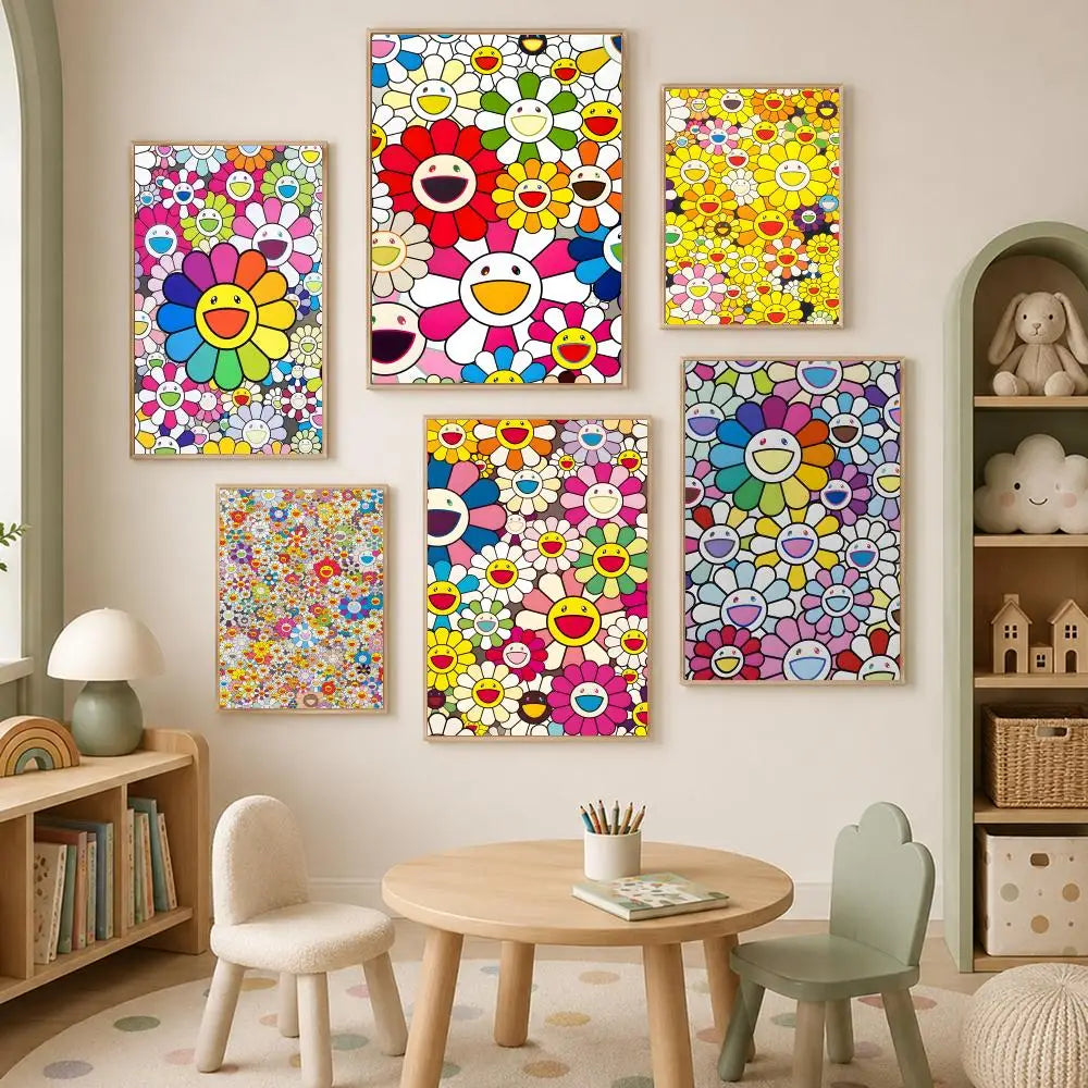 Murakami Takashi HD PVC Self-Stick Wall Art Poster | Home Décor Wall Art Poster Axl