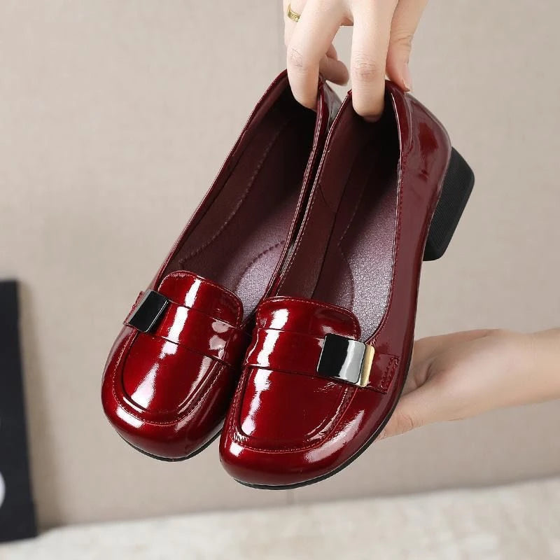 Lolita JK Loafers – Women's Patent Leather Slip-On Flats Slip-On Loafers Axl