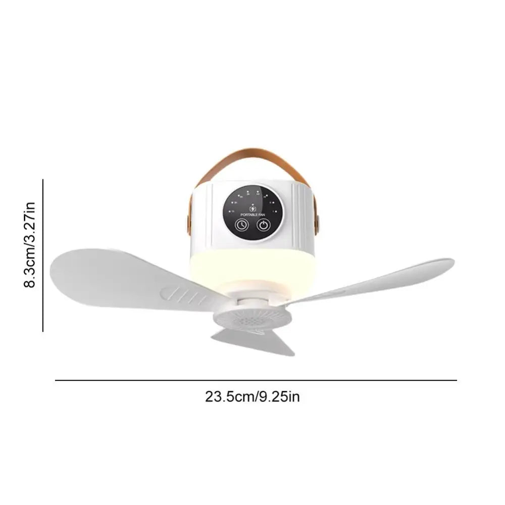 Rechargeable Ceiling Fan with LED Light & Remote Control Ceiling Fan Light Axl