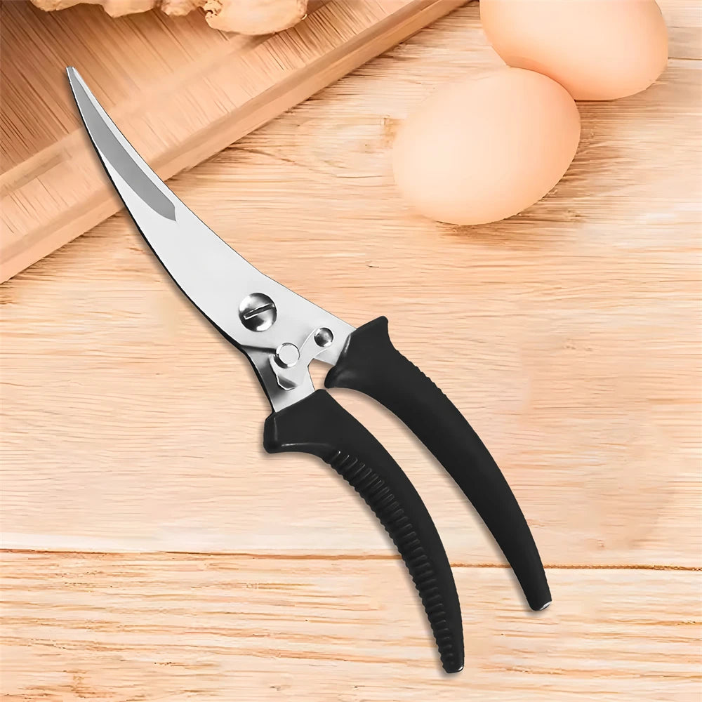 Professional Stainless Steel Kitchen Scissors & Heavy-Duty Shears Kitchen Scissors Axl Scissors-Black