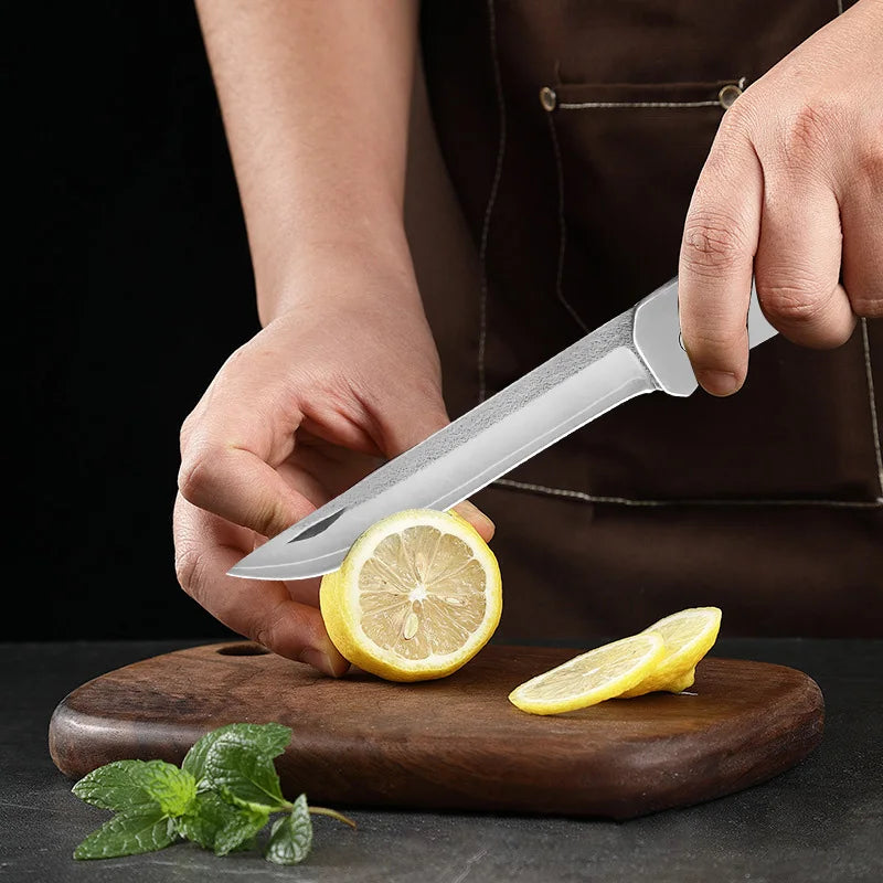 InLeung Folding Paring Knife – Stainless Steel Kitchen Utility Folding Kitchen Knife Axl