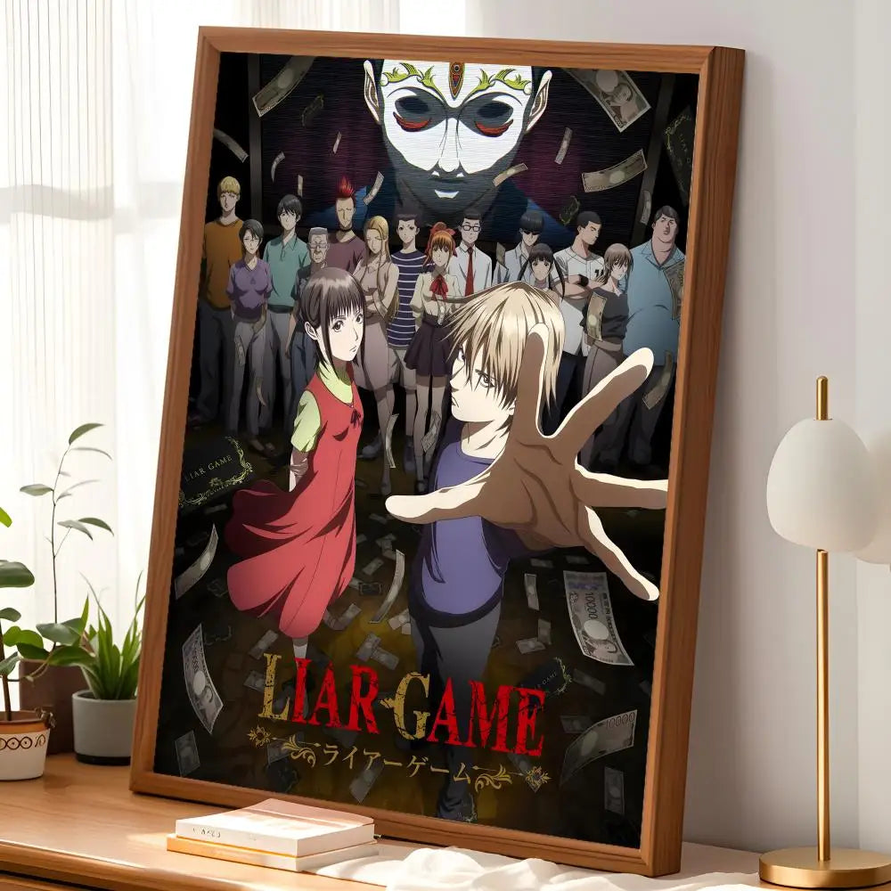 Liar Game Poster Self-Stick HD PVC Waterproof Wall Art Decor Wall Art Poster Axl