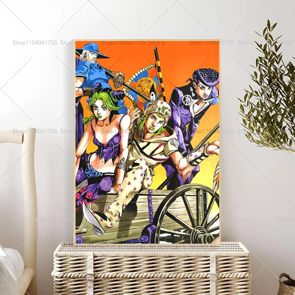 JoJo's Bizarre Adventure Anime Wall Poster – Self-Adhesive Anime Wall Poster Axl z2 21x30cm No Frame