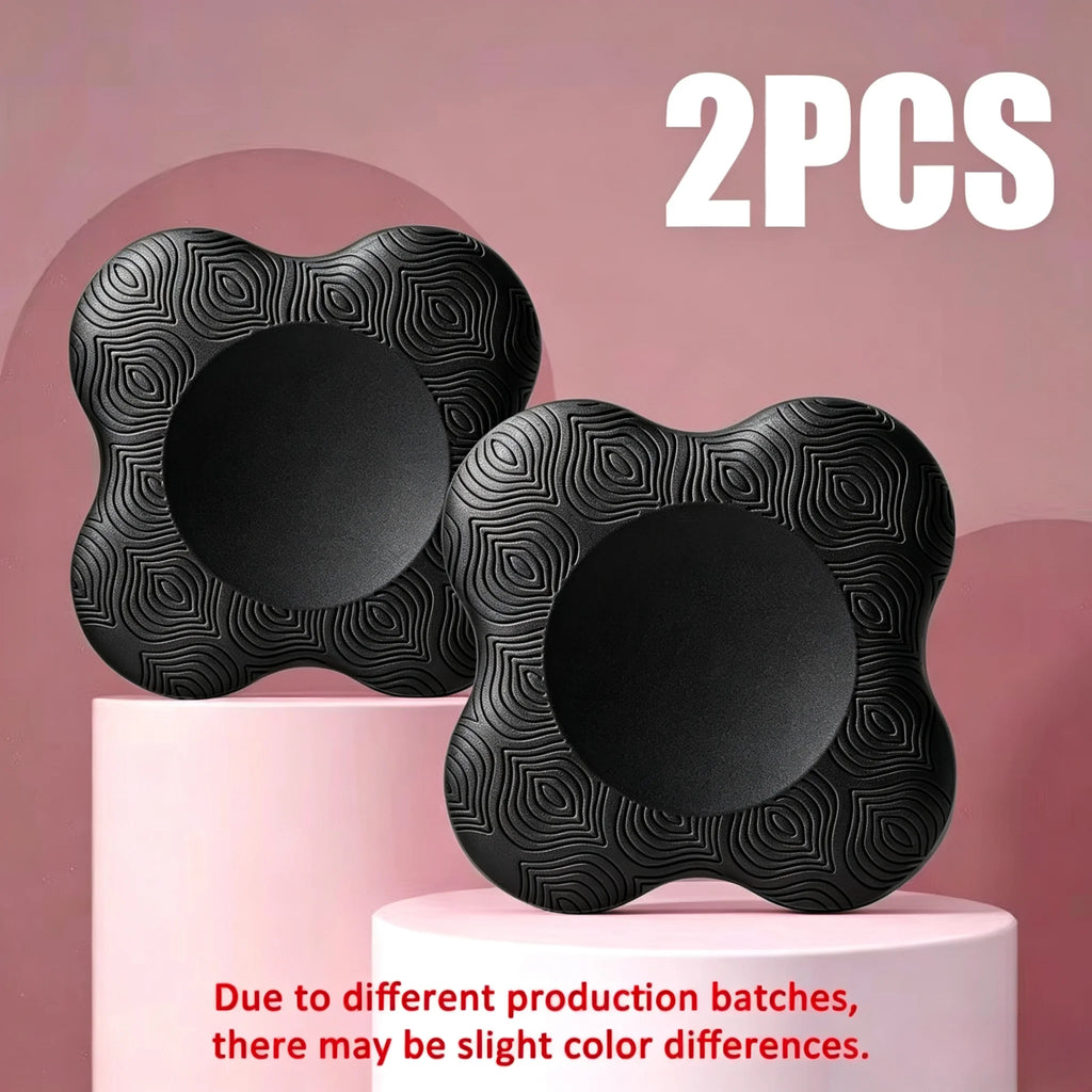 2-Pack Thick Yoga Knee & Elbow Pads – Non-Slip Cushions Yoga Support Pads Axl 2PCS black 20X20X2CM