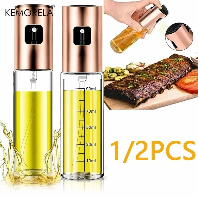 KEMORELA 100ml Glass Olive Oil Sprayer – Kitchen Mister Bottle Oil Sprayer Dispenser Axl