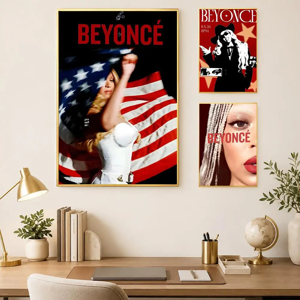 Beyoncé HD Self-Stick Wall Art Poster – Waterproof Home Decor Wall Art Poster Axl