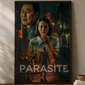 Parasite Movie Poster Self-Stick HD PVC Waterproof Wall Art Movie Wall Poster Axl White01 15X20cmNoframe