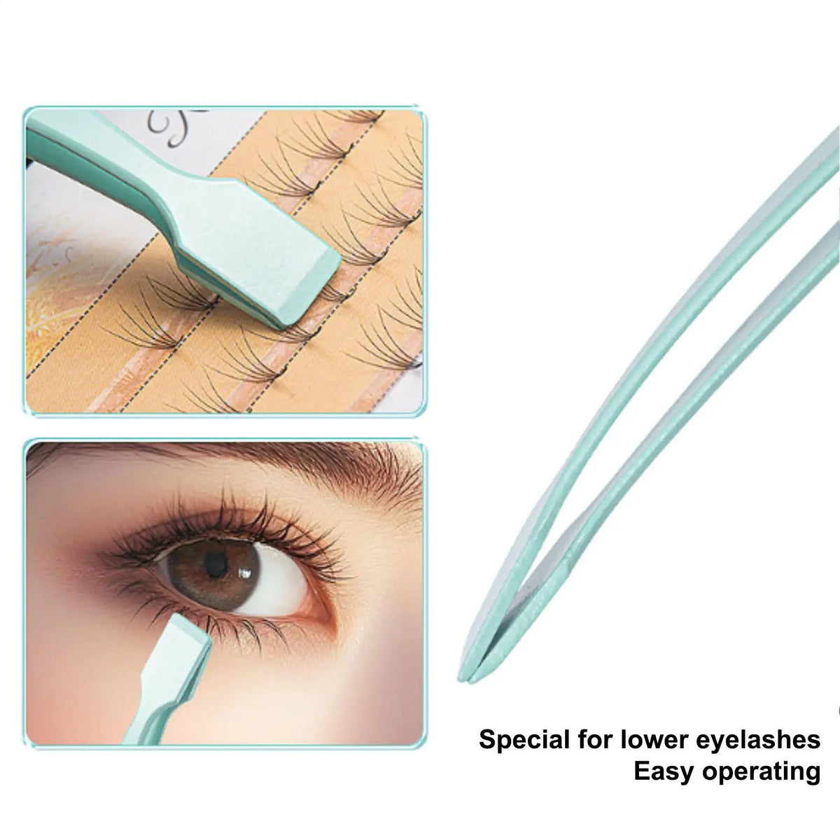Non-Slip Eyelash Cluster Applicator Tweezers | Lash Tool Eyelash Applicator Tool Axl