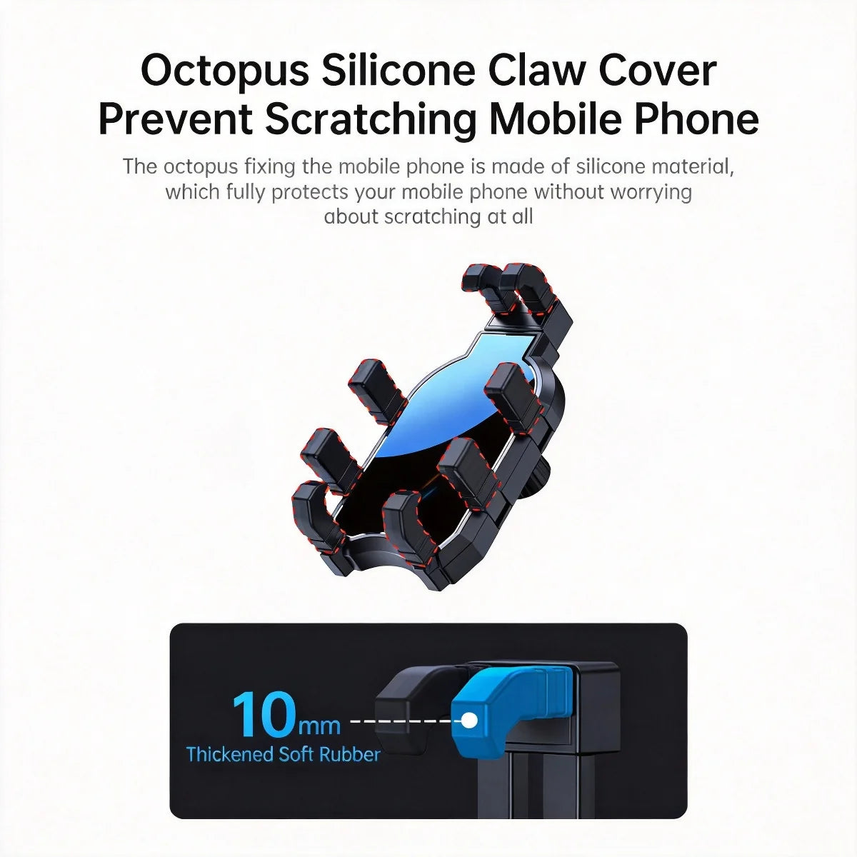Universal Bike Phone Mount – Auto-Lock, Anti-Shake & Rain Cover Motorcycle Phone Mount Axl