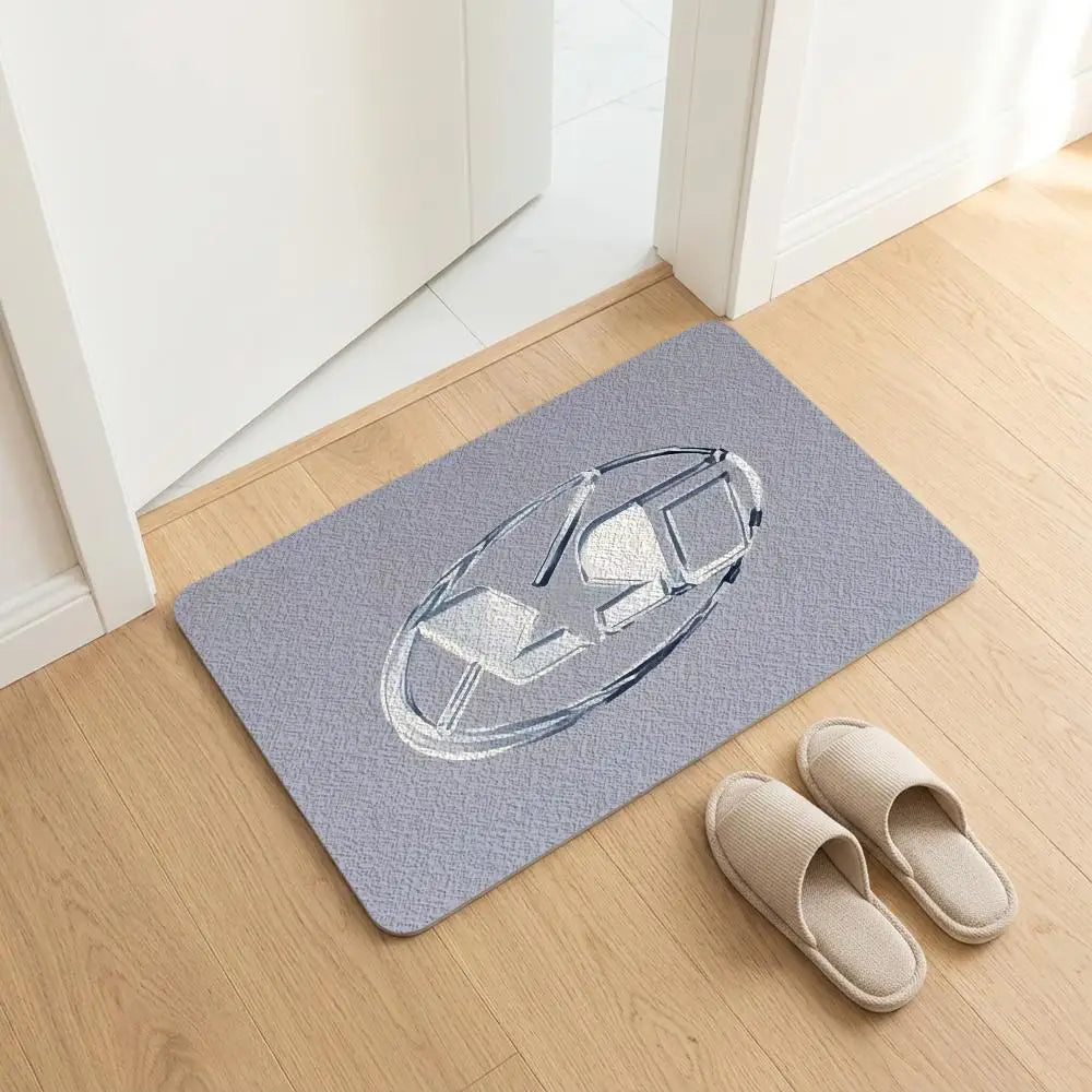 Diatomite Bath Mat – Quick Dry, Non-Slip & Absorbent Diatomite Bath Mat Axl White2 30x45cm