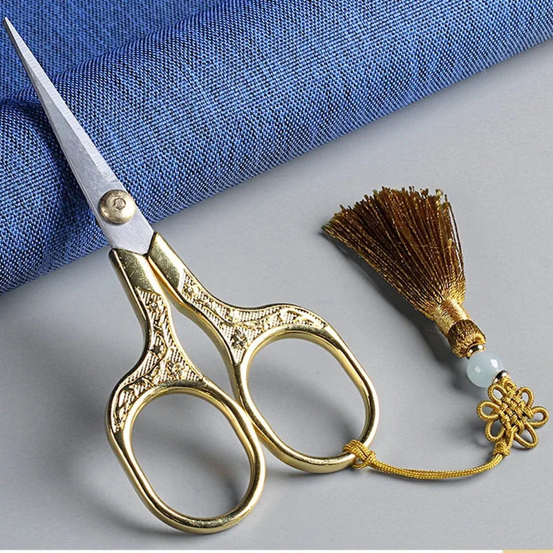 Vintage Stainless Steel Craft Scissors – Sewing & Embroidery Craft Scissors Axl Gold