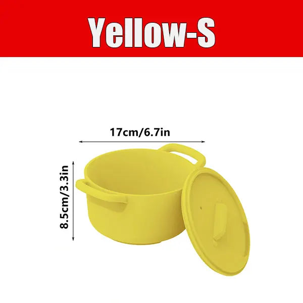 Silicone Microwave Steamer Bowl with Lid – 40oz Veggie Cooker Microwave Steamer Axl Yellow-S