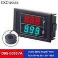 CKCTINNER D85-5035VA LED Digital Voltmeter Ammeter AC Panel Meter Digital Panel Meter Axl Default Title