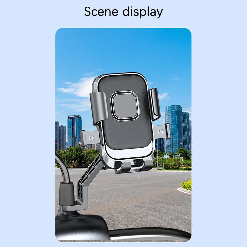Motorcycle Phone Holder | One-Hand Lock & 360° Rotation Mount Motorcycle Phone Mount Axl