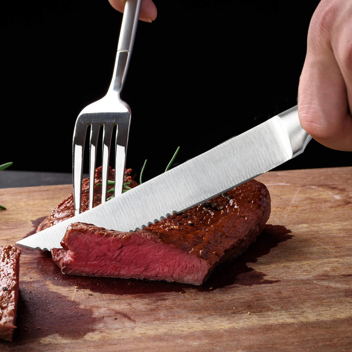 Stainless Steel Serrated Steak Knife Set – 4, 6 or 8 Piece Steak Knife Set Axl