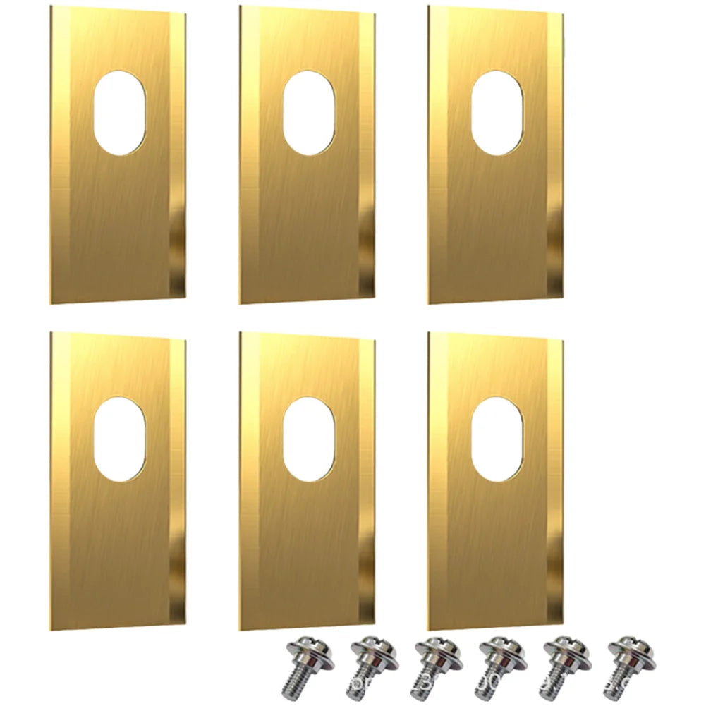Titanium Robotic Lawn Mower Replacement Blades 6 & 12 Pack Mower Replacement Blades Axl 6pcs gold China Mainland